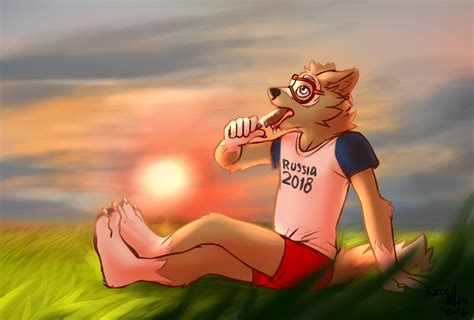 pin de 扎比瓦卡 zabivaka en 獸人 furry zabivaka mascota del mundial arte furry