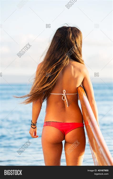Rear View Beautiful Sexy Young Image And Photo Bigstock