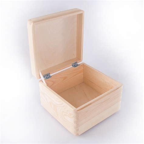 Maybe you would like to learn more about one of these? Square Wooden Storage Box With Lid / Pinewood Memory ...