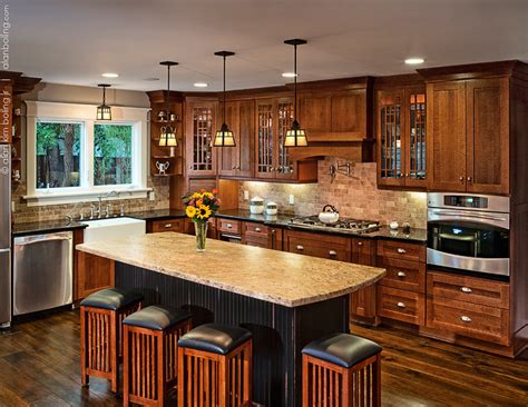 Serene and setting painted cabinets. Santa Barbara Craftsman Kitchens - Hahka Kitchens Goleta