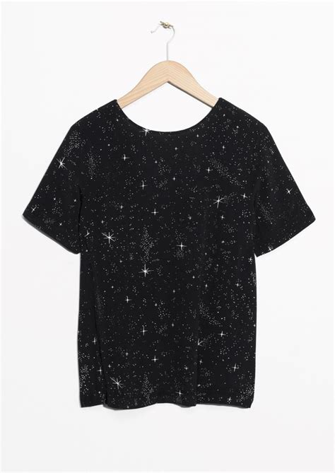 And Other Stories Image 2 Of Starry Sky Top In Starry Sky Black Like Me