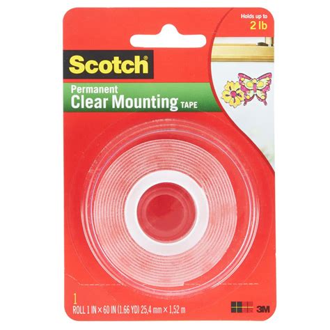 3m Scotch Permanent Clear Mounting Tape Holds 2lb Shopee Philippines