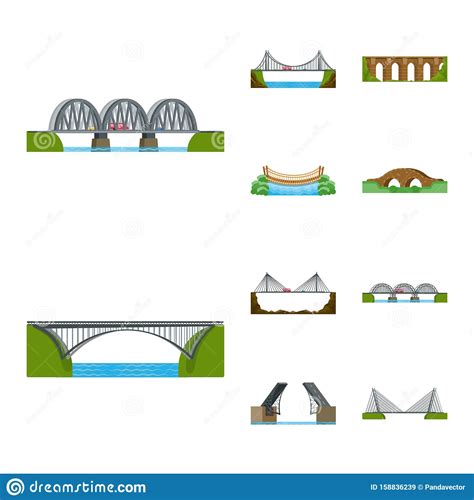 Vector Design Of Bridgework And Bridge Logo Collection Of Bridgework