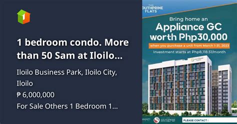 1 Bedroom Condo More Than 50 Sam At Iloilo Mega World Condo 🏙️
