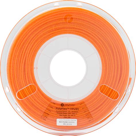 Polymaker Polyflex Tpu A Mm Orange Filament Gms D Filaprint