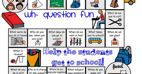 Wh Question School Board Gamepdf Alfabeto Preescolar Actividades