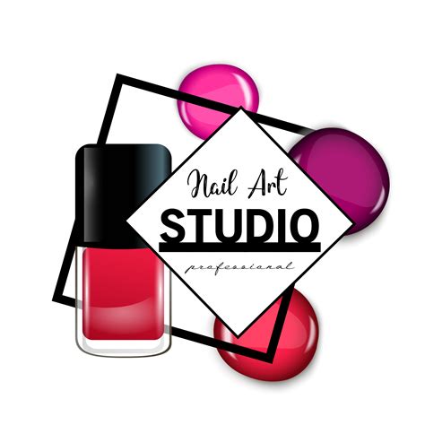 Nail Art studio logo design template. 484968 Vector Art at Vecteezy