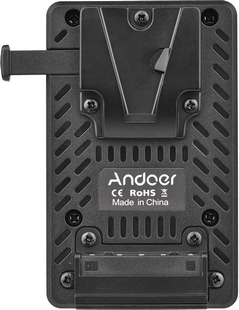 andoer v lock v mount battery plate to np f dummy battery adapter for