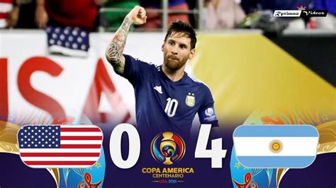 Usa X Argentina Copa Am Rica Semifinal Extended Goals