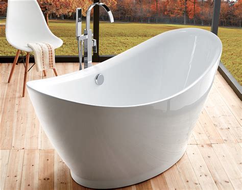 Then, there are smaller whirlpool tub options like the jacuzzi signature whirlpool bathtub. Contempoary Simple Small Freestanding Soaking Tub , Oval ...