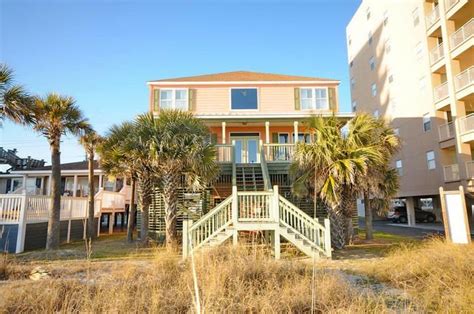 Cherry Grove Beach House Rental Inviting Bedroom Oceanfront Home Gri