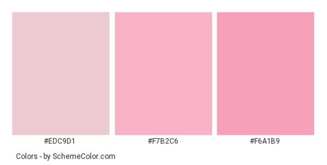 Pink Paper Hearts Color Scheme Image