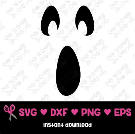 Ghost Face SVG | Ghost SVG | Halloween Svg | Halloween Clipart | Svg
