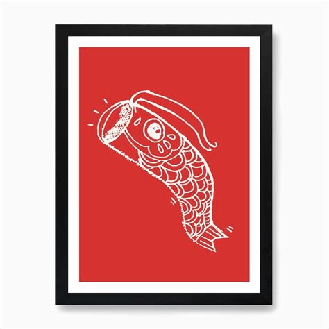Koi Fish Red Art Print By Mister Flanagan Design Fy