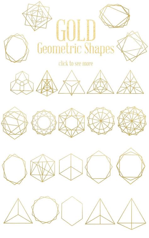 Elegant Gold Geometric Shapes