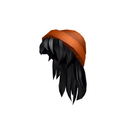 If you are new and don't know the roblox decal ids? Orange Beanie with Black Hair | Roblox Wikia | Fandom