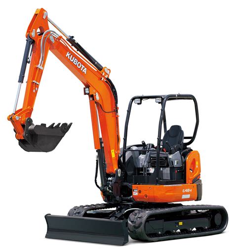 New front meter panel and easy cab entry and exit Kubota Mini Excavator U48-4 Allclass Construction ...