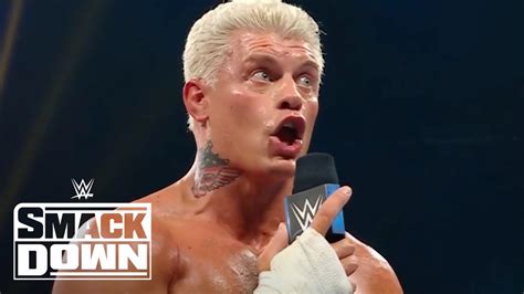 Cody Rhodes Tells Solo Sikoa He S Not Ready Wwe Smackdown Highlights