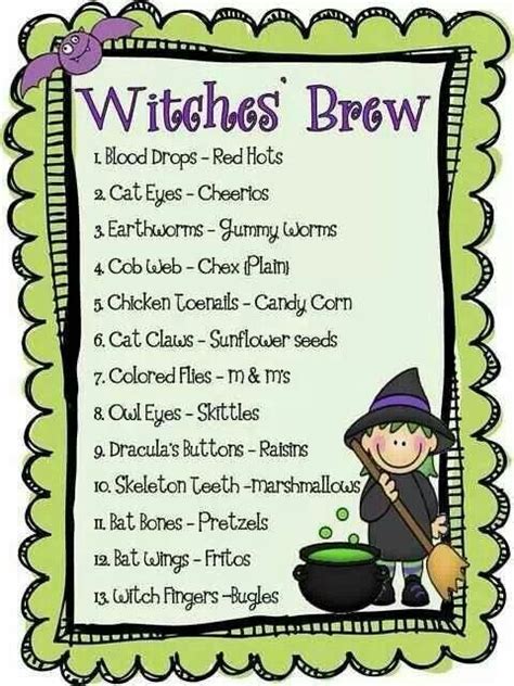 Spooky Names For Food Halloween School Halloween Activities