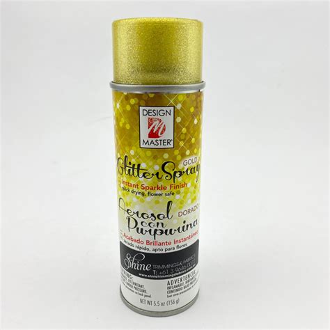 Design Master Colortool Spray Gold Glitter Shine Trimmings And Fabrics