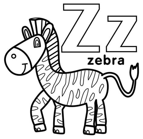 Top Six Letter Z Coloring Pages For Preschoolers Coloring Pages
