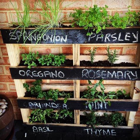 Diy Pallet Vertical Herb Garden Hanging Planter 99 Pallets