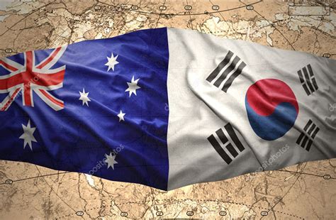 South Korea and Australia — Stock Photo © Ruletkka #39848709