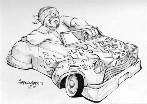 Printable Lowrider Coloring Pages Info