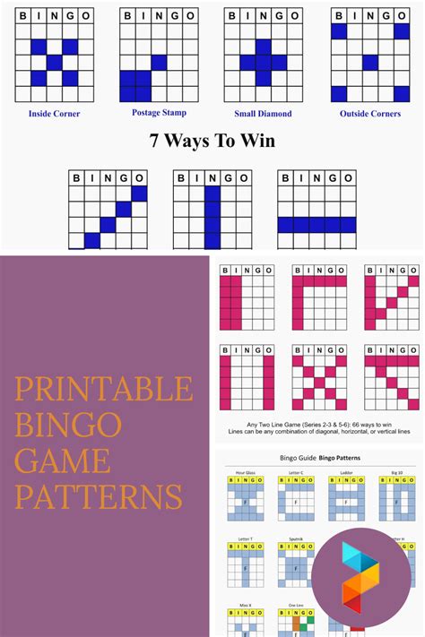 12 Best Free Printable Bingo Game Patterns