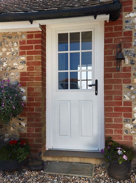 White Grp Composite Back Door Cottage Front Doors Door Design House