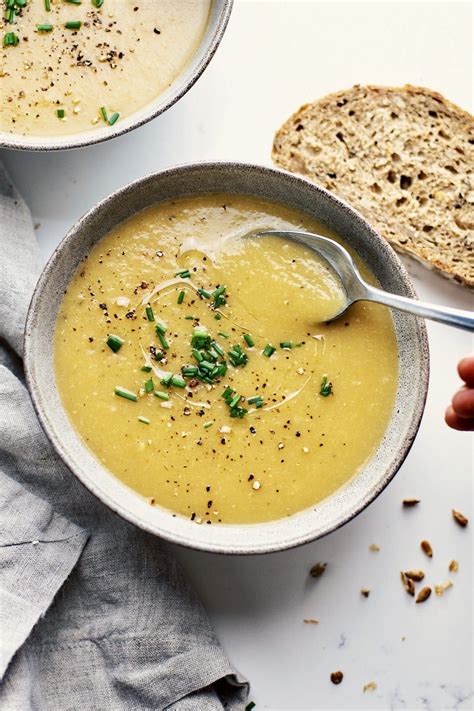 Comforting Creamy Leek And Potato Soup This Healthy Soup Recipe