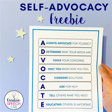 3 Easy Ways To Incorporate Self Advocacy Into Your Sessions Creative