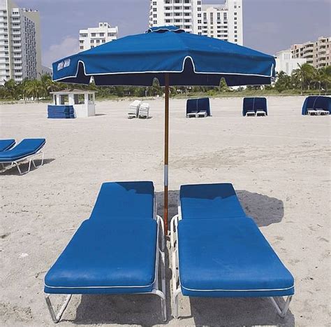 Beach Umbrella 75ft Fiberglass Rib Wood Pole Commercial Beach