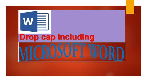Maybe you would like to learn more about one of these? How to include Drop cap - YouTube