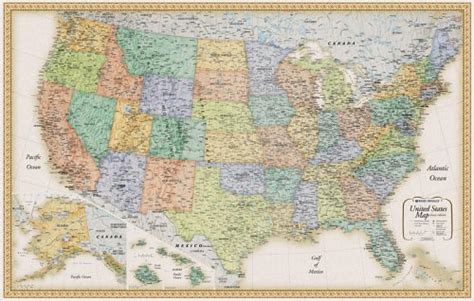 Rand Mcnally United States Wall Map Classic Edition United States Wall