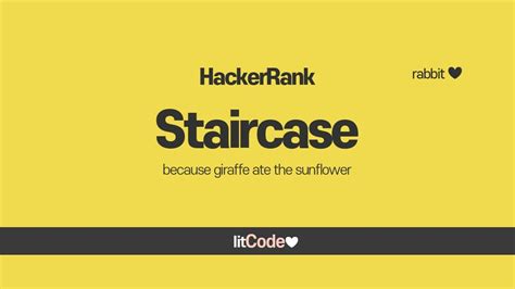 HackerRank 6 Staircase Solution Explanation YouTube