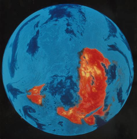 Esa Picture Of Earth Taken By Meteosat In Infrared Channel