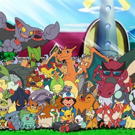 10 New Ashs Pokemon Group Photo Full Hd 1920×1080 For Pc Desktop