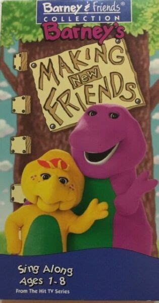 Barney Barneys Making New Friends Vhs 1995 For Sale Online Ebay