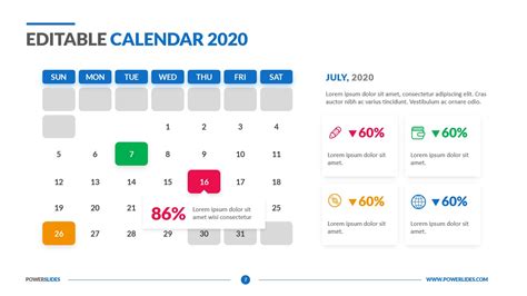 Editable Calendar 2020 Download Now Powerslides™