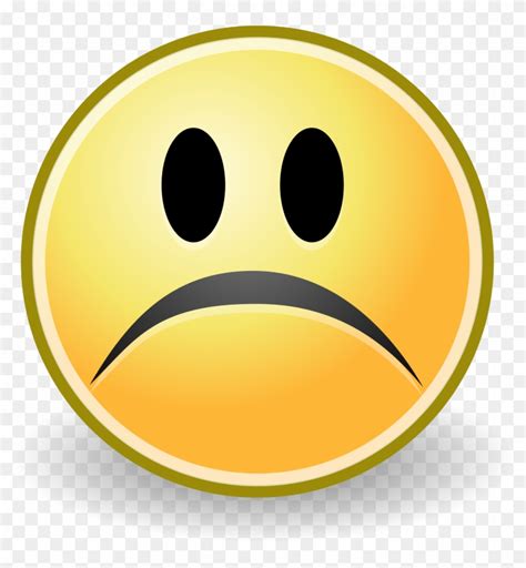 Open Sad Face Emoji No Background Free Transparent Png