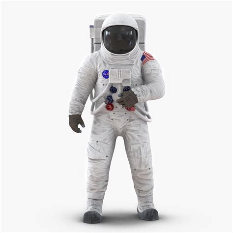 Astronaut Nasa Wearing Spacesuit A7l Pose 2 3d Model Ad Wearingnasa