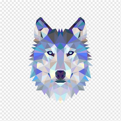 Wolf Watercolor Art T Shirt Dog Paper Geometry Sticker Wolf Animals