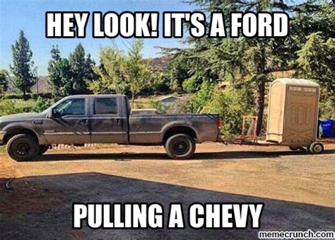 Ford Pulling Chevy Ford Jokes Truck Memes Ford Humor
