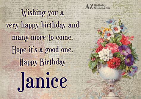 Happy Birthday Janice Images Printable Template Calendar