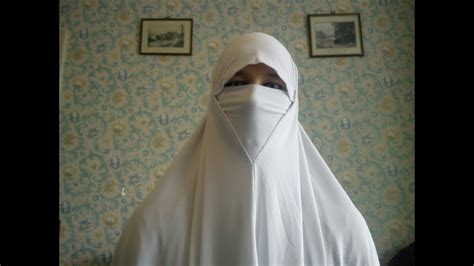 White Niqab 1 To 4 Layers Youtube