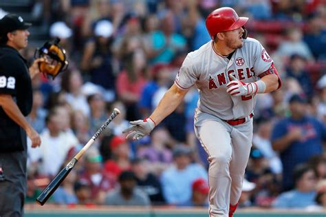 Video Mike Trout Hits First Fenway Park Home Run Vs Red Sox