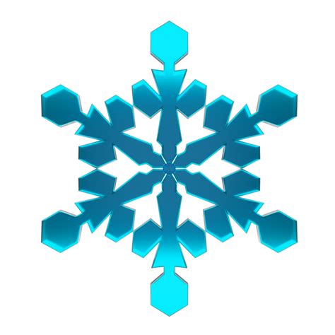 3d Thick Snowflake 15241566 Png