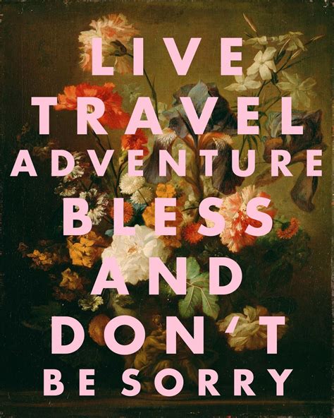 Live Travel Adventure Bless Quote Print Girl T Jack Etsy