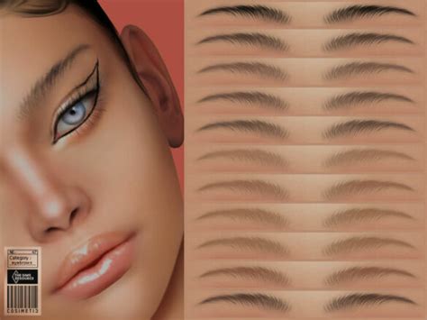 The Sims 4 Eyebrows N47 By Cosimetic The Sims Game
